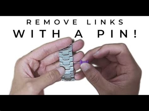 how to take links out of a watch without tools|removing links from watch band.